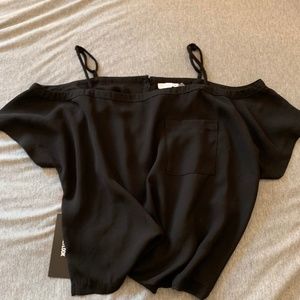 NWT - Olivia Grey - PIPER COLD SHOULDER TOP